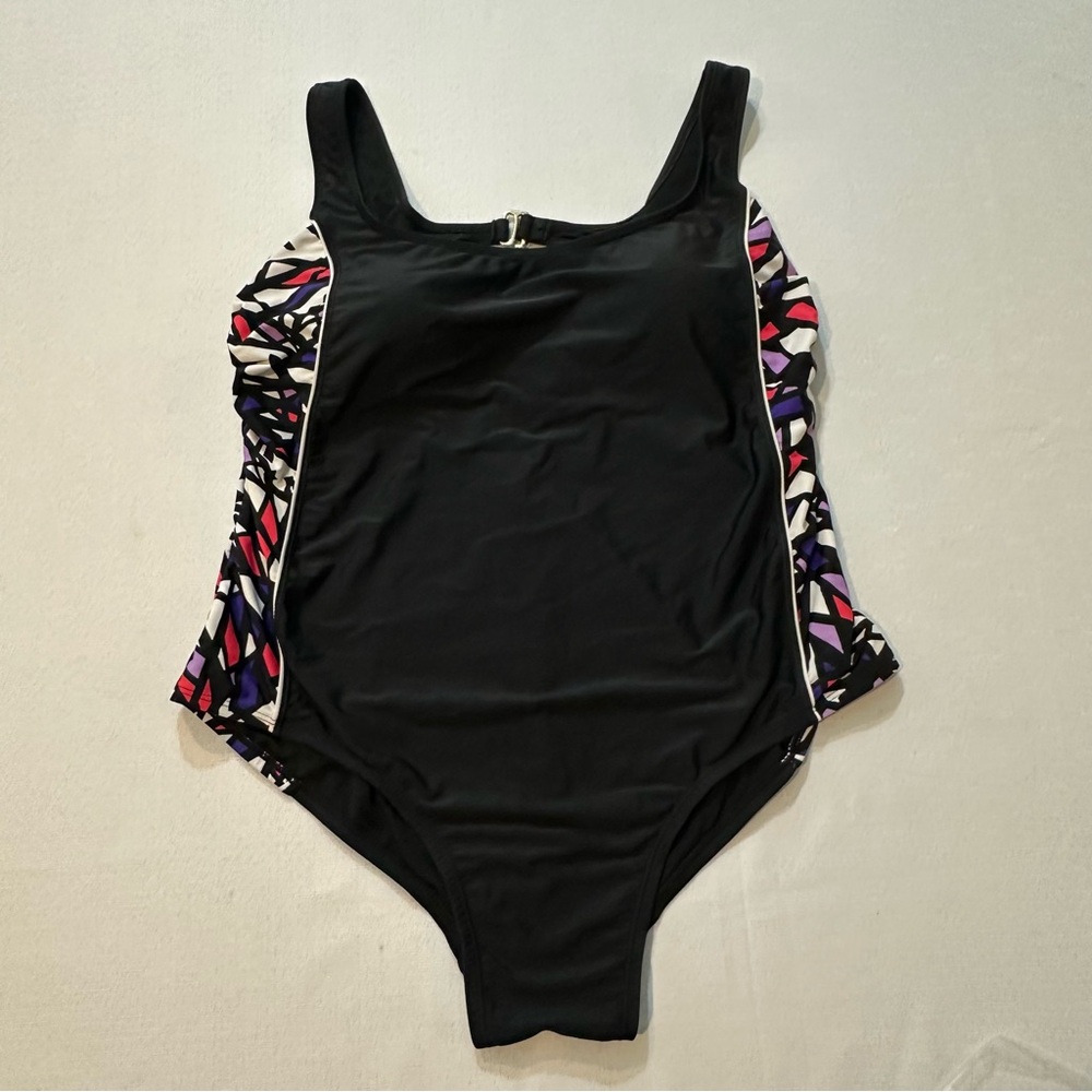 Catalina Black One Piece Swimsuit 1X 16W